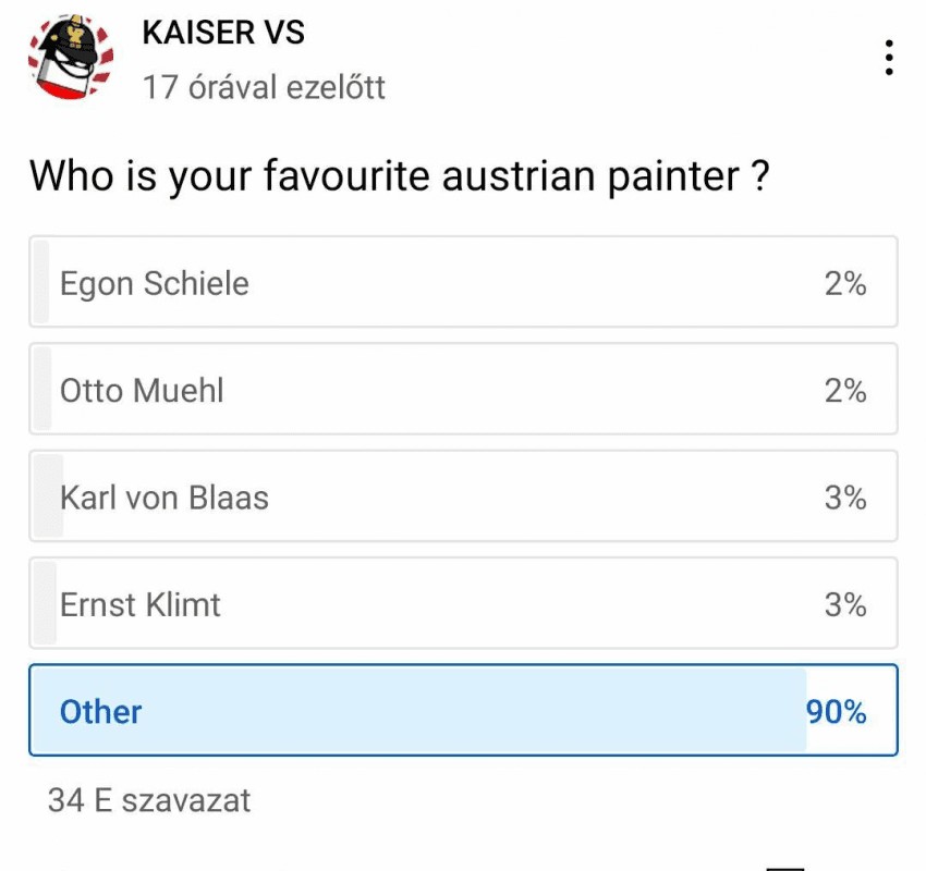 一番好きなオーストリアの画家は誰ですか。