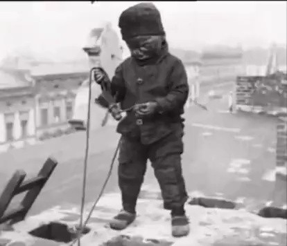 産業革命当時のイギリスの煙突清掃員
