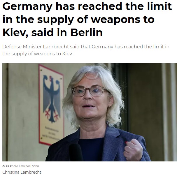 ドイツ、突然ウクライナ軍需支援不可宣言
