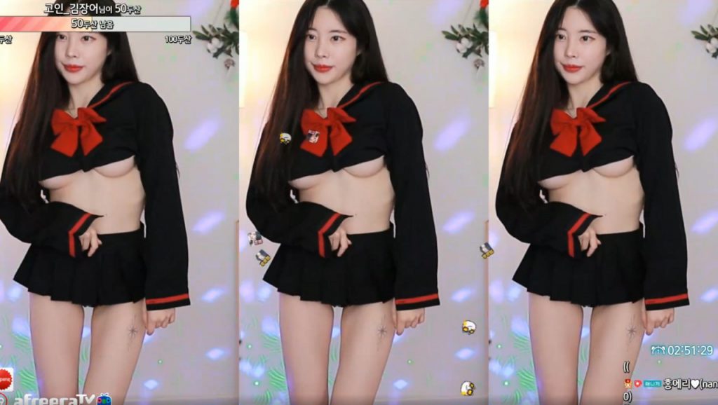 黒い制服アンダーブープファッション♡♡