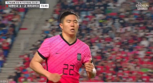 韓国vsパラグアイ、クォン·チャンフンファン·ウィジョアウト