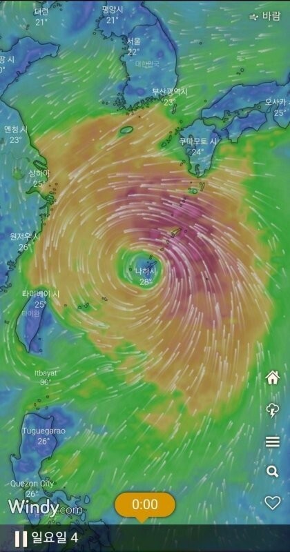 台風11号「ヒンナムノ」、9月直撃予想のびのびjpg