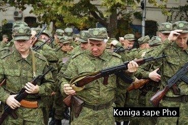 ロシア徴兵兵の写真