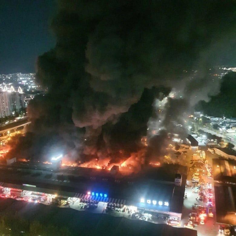 大邱梅川市場の大型火災ですね。