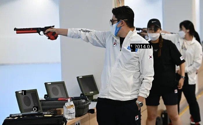 今回キム·ミンギョンが国家代表として出場する射撃大会特