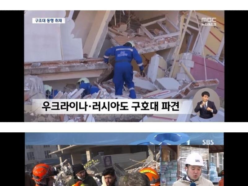 韓国と各国の救助隊、現在の状況救助犬が浮上