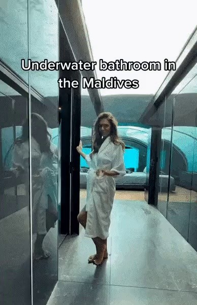 モルディブ水中ホテルのトイレ