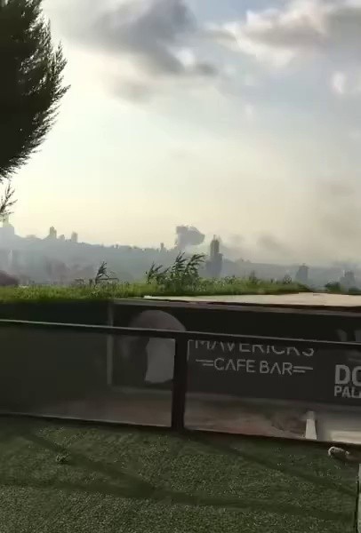 (SOUND)レバノンの爆発事故の別の場所で撮影された映像