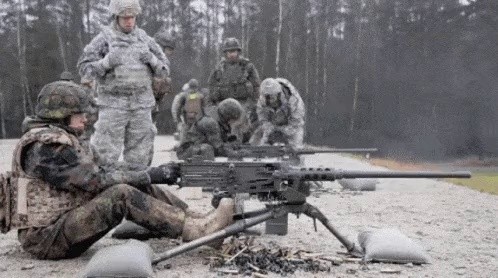 ドイツ軍と合同訓練する米軍