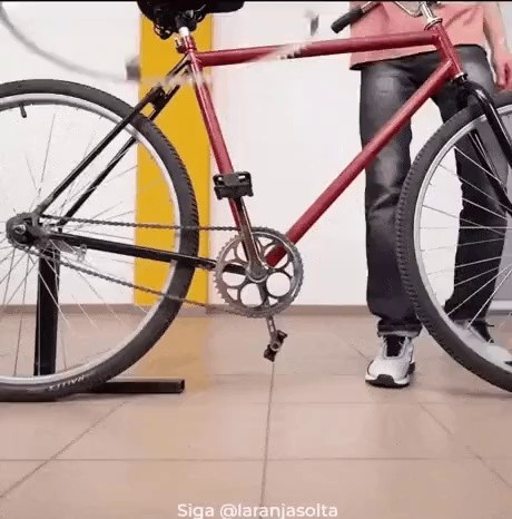 改造した自転車