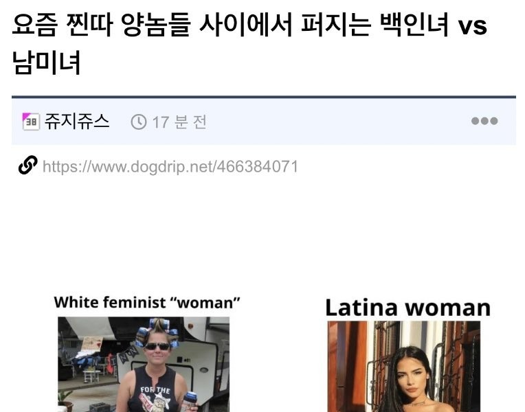 にこにこ最近チンタちゃんたちの間で広がる白人女vs南米女