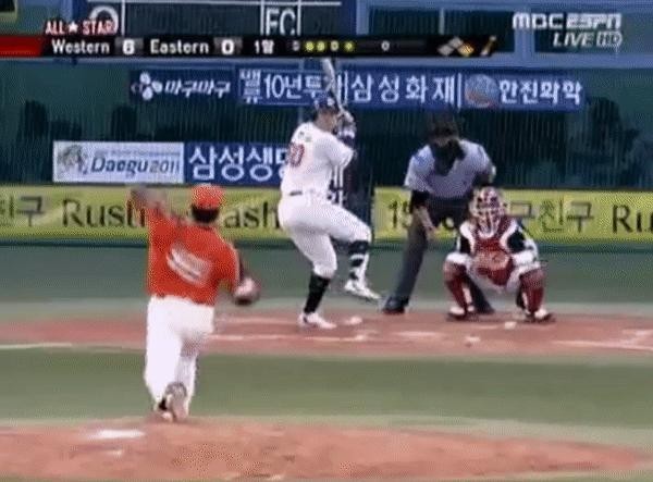 KBO、2010年オールスター体重順ラインナップ盗塁する李大浩