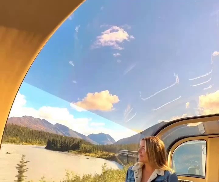 (SOUND)アラスカ観光列車の景色水準