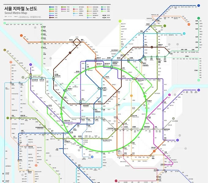 40年ぶりに変わるソウル地下鉄路線図jpg