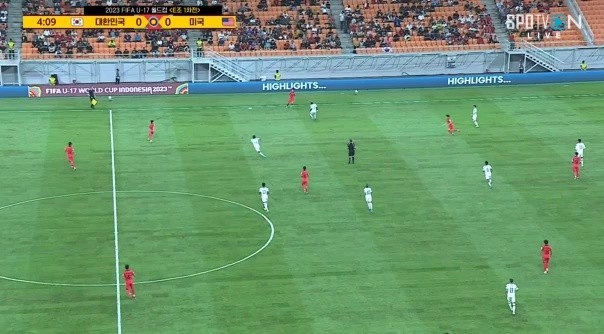 U17ワールドカップ韓国vsアメリカウアアア韓国ユンドヨンワンダーゴールが出るところだったゴールポストショット ぶるぶる