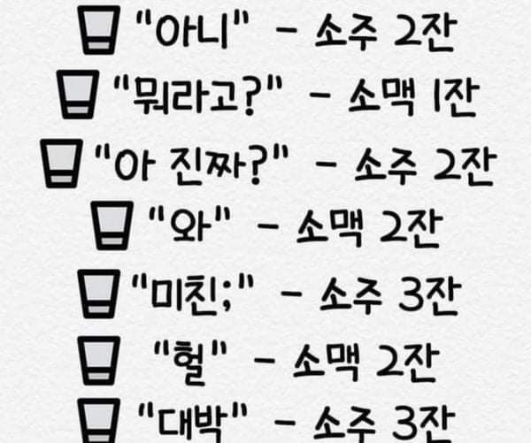 韓国人なら3分で全部泥酔するお酒ゲーム