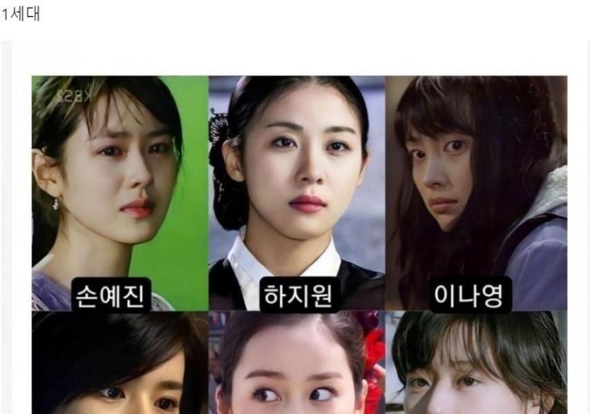韓国女優世代交代の系譜