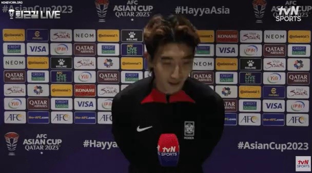 アジアカップ決勝トーナメント1回戦終了後、チョ·ヒョンウのインタビューを見た中継陣の近況