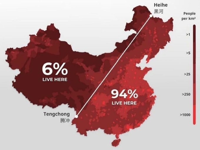 中国東西地域における人口密集現象の分析