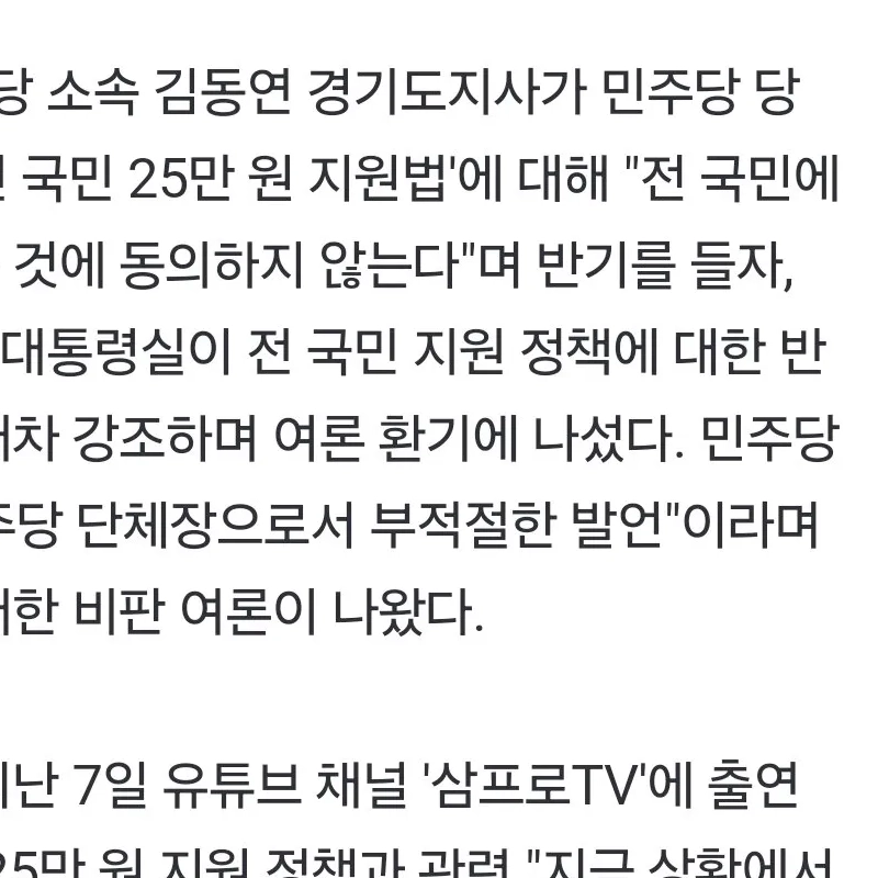 キム・ドンヨン""""25万ウォン空から落ちる""""当論半期に…與 ''半色'', 野 """""不適切"""";