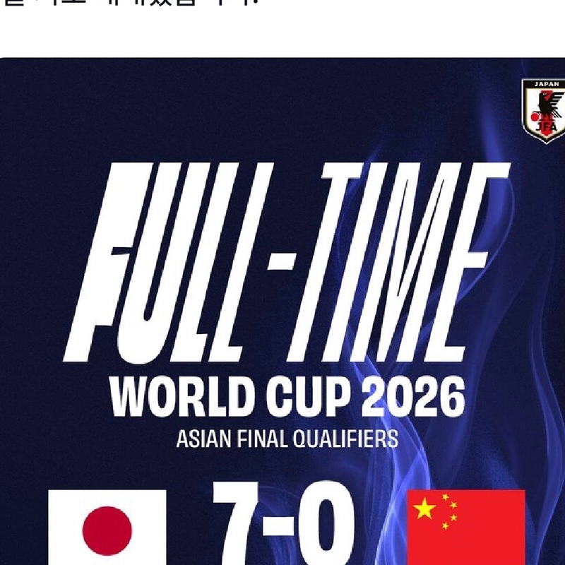 今日、日本サッカーが建てた大記録です。