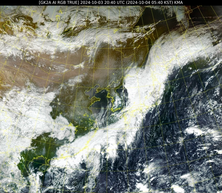 すぐに消滅する18号台風残骸