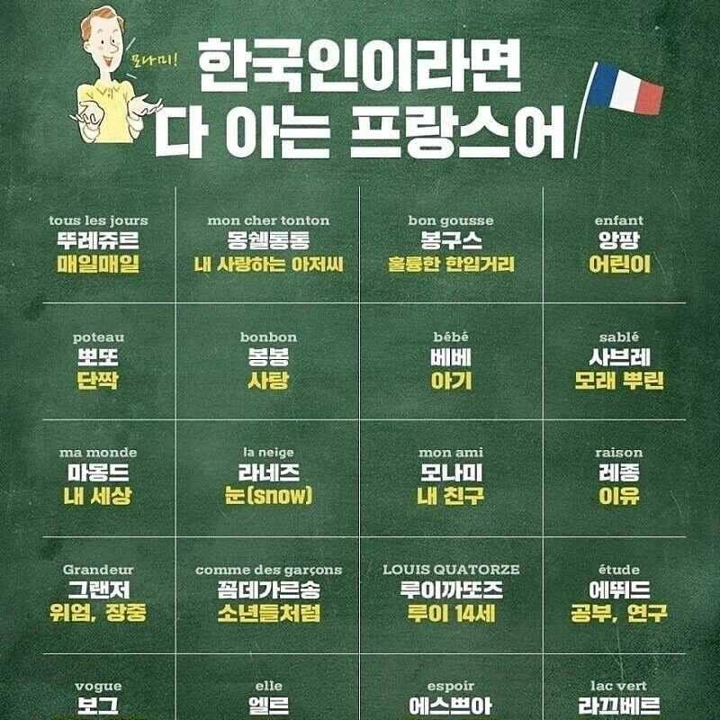 韓国人なら全部知るフランス語