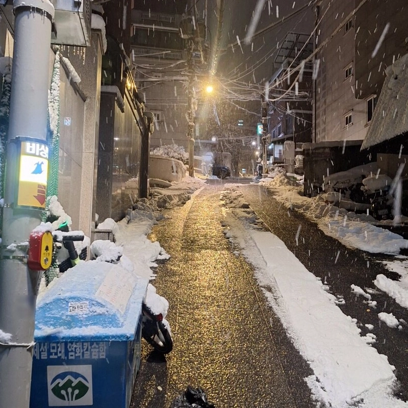 一日中雪が多すぎます。