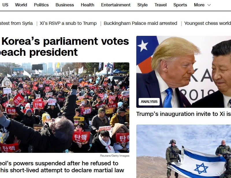 BBC、NYT、CNNホームページ