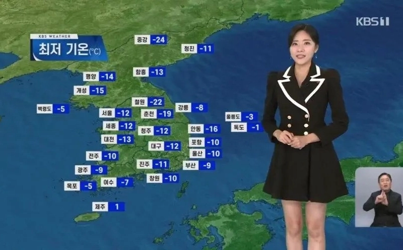 明日の朝、韓国の最低気温.jpg