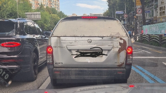 停車中に撮影した私のフロントカー