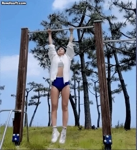 あごを掛ける妹