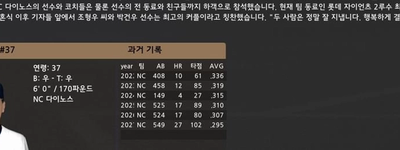 NCとSSGの野球ファンにとって朗報（？）