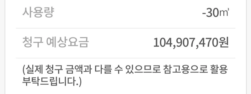 都市ガス代の見積もりは1億です、ははは。