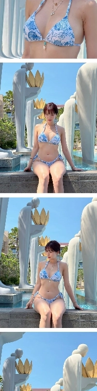 人妻GOAT花パン空色トロピカルビキニめくるめくカラダ