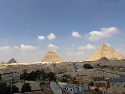 リアルタイムのエジプトのピラミッド