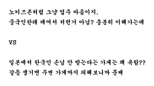 聖水洞のカフェは中国人客の受け入れを拒否したとして城東区の市長にまで訴えた。