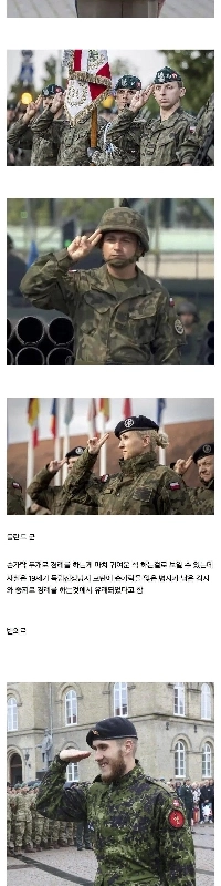 独特の敬礼を持つ国