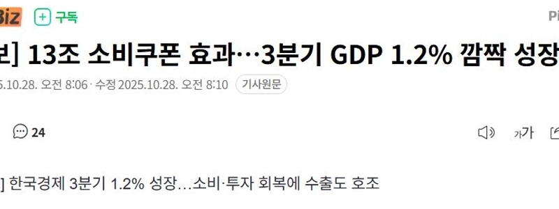 【速報】消費クーポン13兆枚の効果…第3四半期GDPは1.2％の驚きの成長