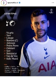 チャンピオンズリーグ トッテナム スターティングリストㄷㄷㄷ