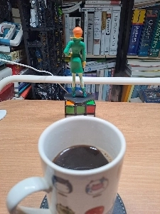 インスタントコーヒーを飲みました。