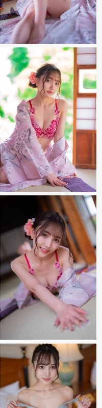 ランジェリーとCK下着を披露する寿司ガール