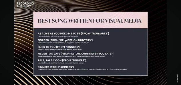 ケデハン、ゴールデングラミー賞最優秀ビジュアルメディア作曲賞にノミネート.jpg