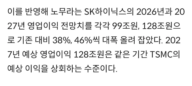 モルガン・スタンレー サムジョン 営業利益 116兆ウォン ハイニックス 99兆ウォン