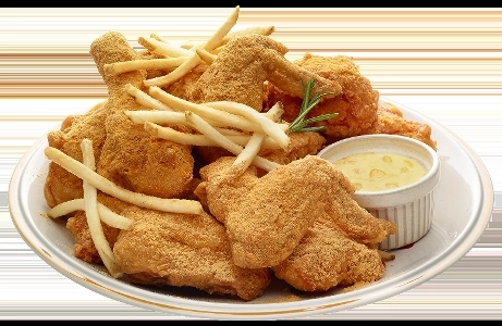 コンチキンといえばソースも付いてこない（笑）。