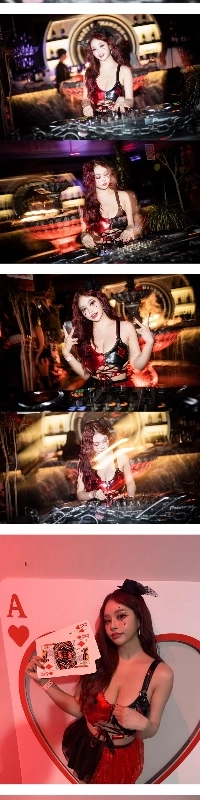 「核兵器サイト」ボビアン マキシム パーティー DJ 下乳露出コスチューム