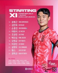 公式) 韓国対ガーナ ラインナップ .jpg ㄷㄷㄷ