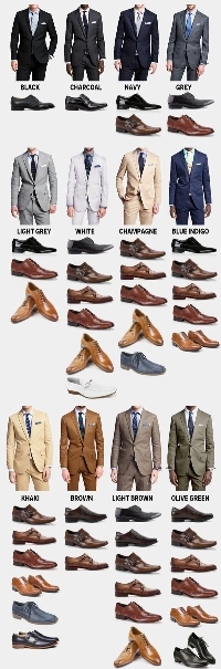 それぞれのスーツに合わせて