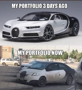 米国株暴落前後の私のポートフォリオ