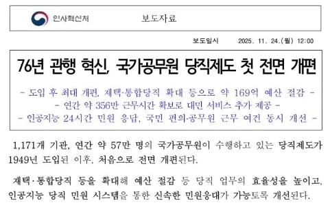 76年ぶりの公務員勤務制度改革、在宅勤務の発動